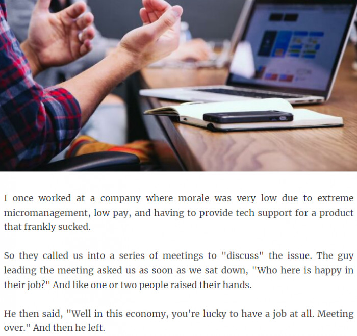 15. Who here is happy in their job?