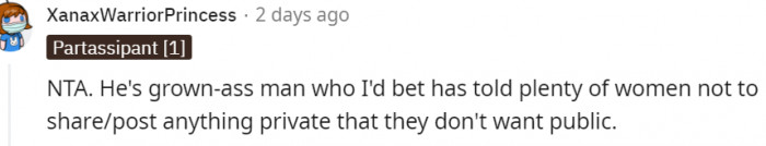 20. He's a grown man