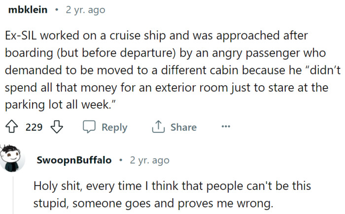 Not what he paid for...