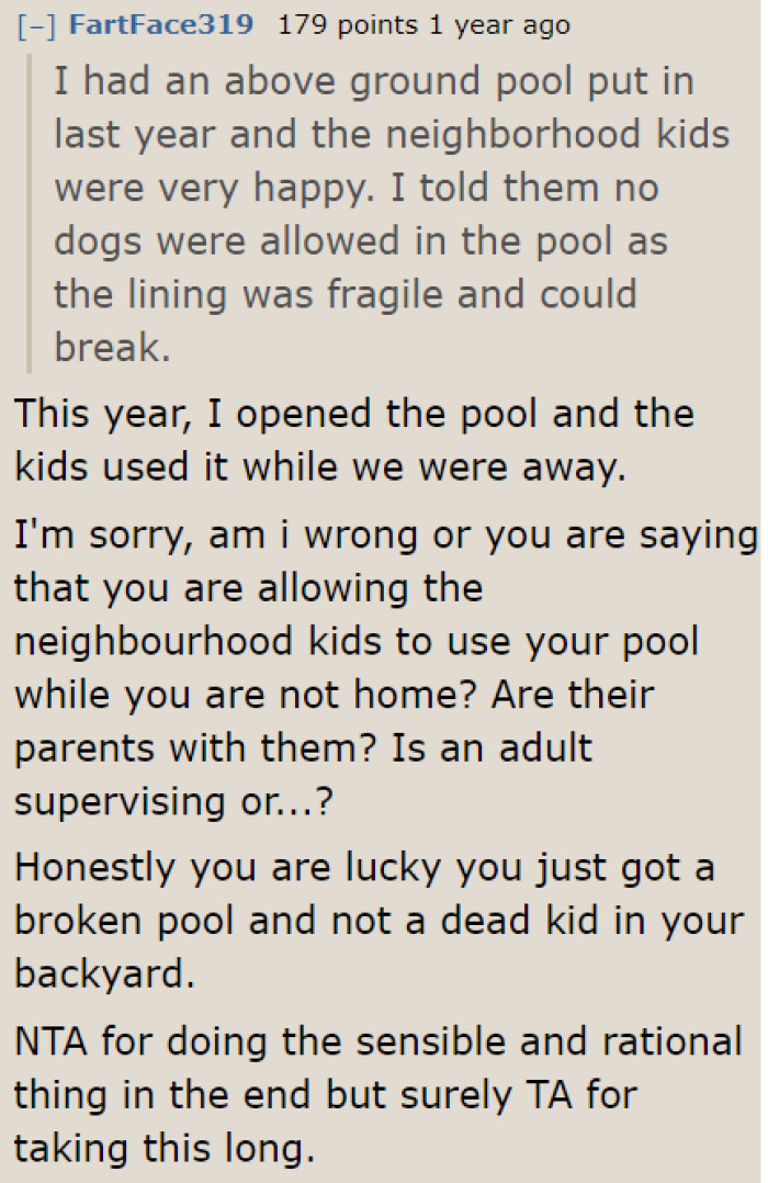 He should've banned the kids from the very start. This way, he wouldn't have to deal with the entitled parents.