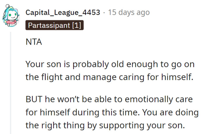 Sure, he can handle a flight, but emotional baggage is no carry-on.