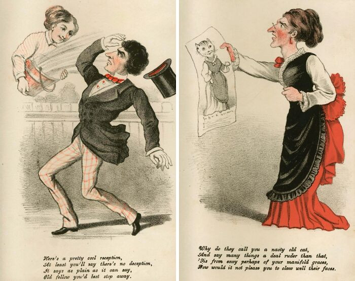 "Several Examples Of ‘Vinegar Valentines’ That Were Popular During The Victorian Era"