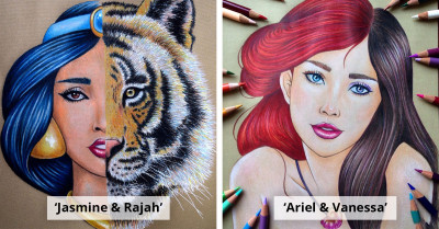 Character Mashups Inspired By The Worlds Of Hayao Miyazaki And Disney