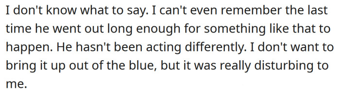 The Redditor says she's not sure how to bring it up with her boyfriend.