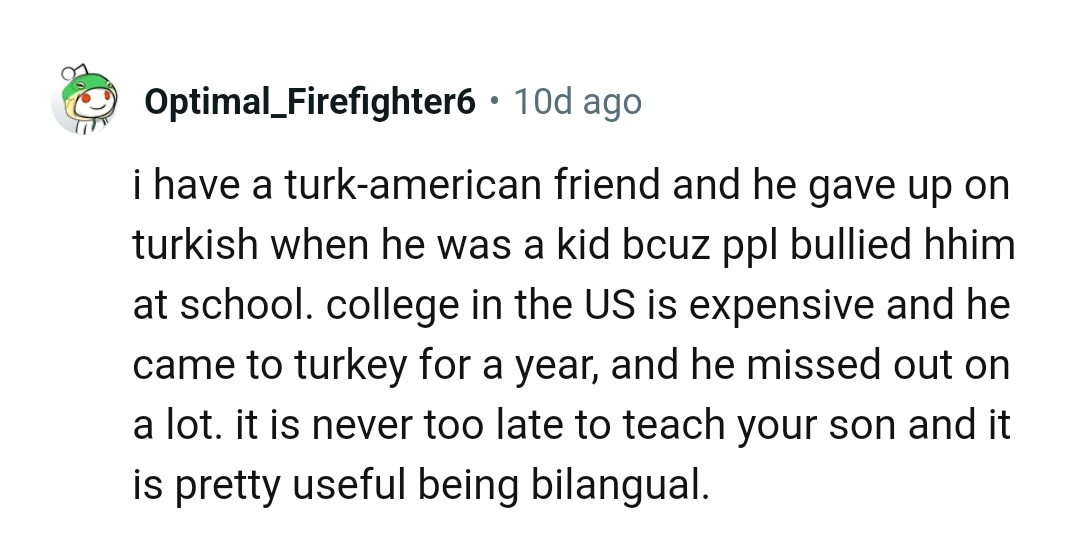 Having a Turk American friend