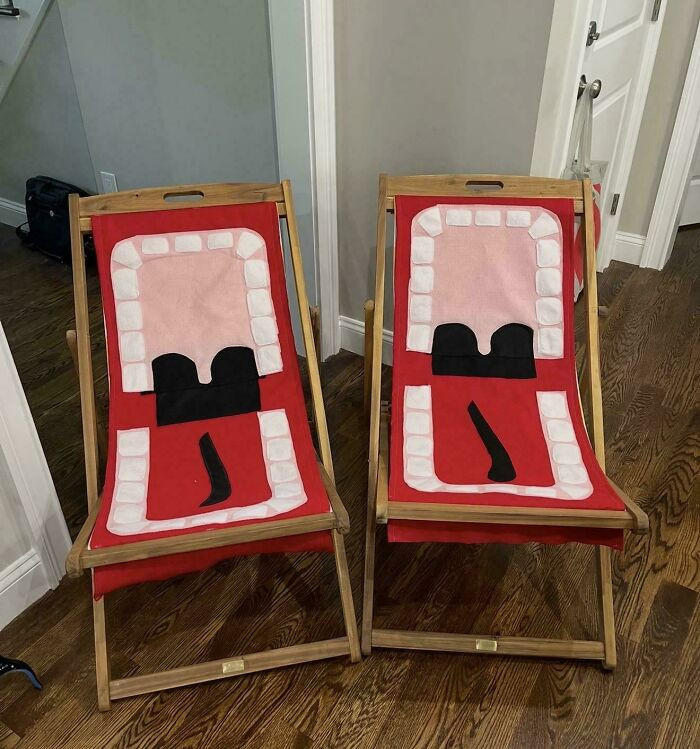"The Chair Covers I Made For My Daughter And Son-In-Law"