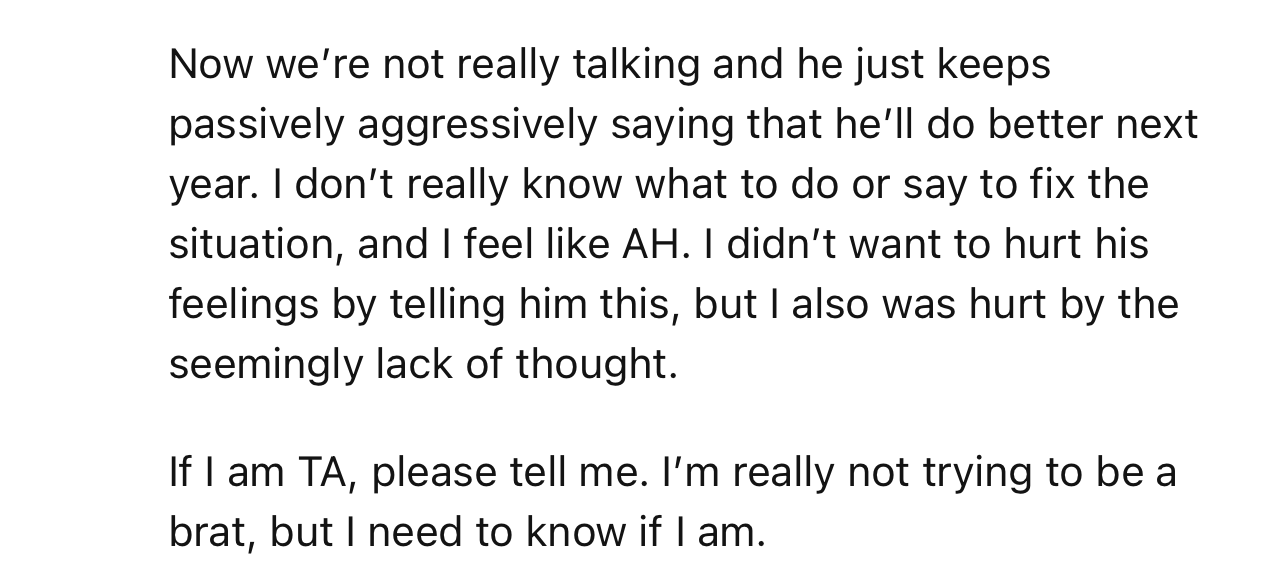 OP’s Boyfriend Has Been Passive-Aggressive Ever Since the Incident