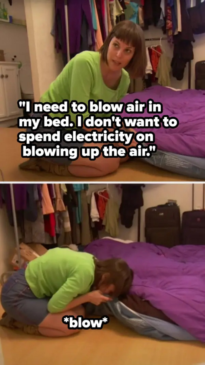 17. Nothing is impossible because look at this woman who inflated her air mattress herself