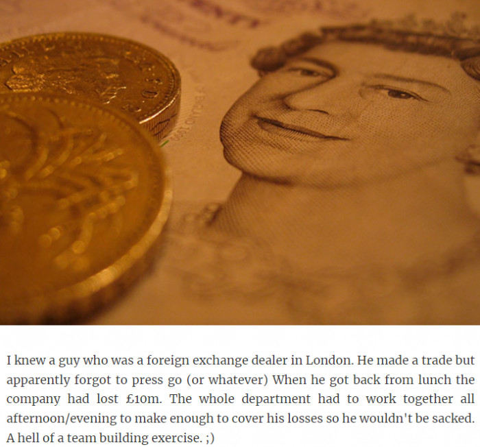 28. That is one heck of a team-building exercise