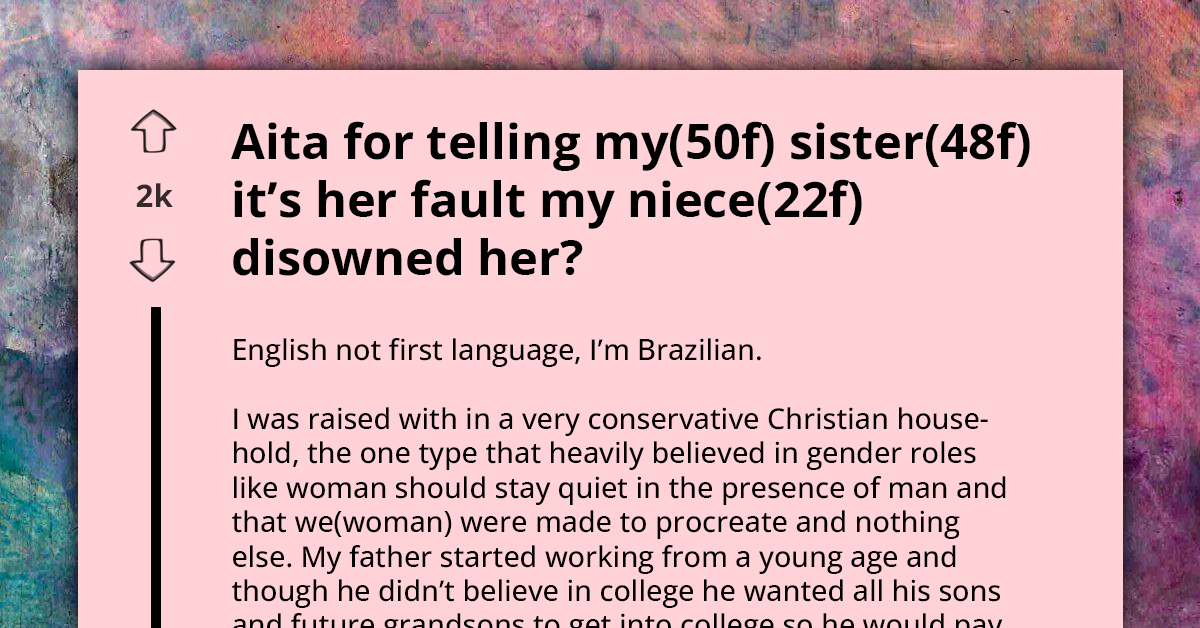 Redditor Gets Disowned By Conservative Family After Coming Out As Trans, Proceeds To Disown Mom For Not Supporting Her In The Face Of Family Persecution