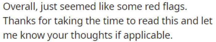 OP turned to Reddit for advice