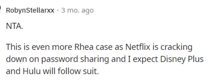 Some people even mentioned that password sharing is becoming increasingly serious, even in the eyes of the streaming platforms themselves.