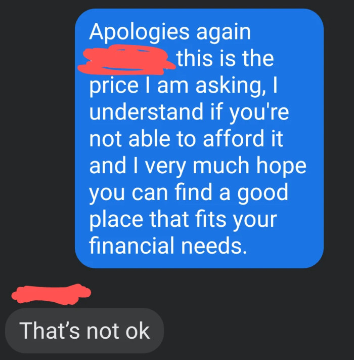 This is getting a bit entitled