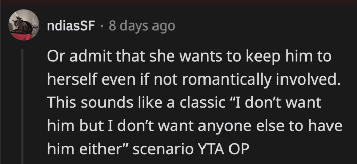 OP laid a claim on Danny years ago; Lucy should have known better than to dress nicely!