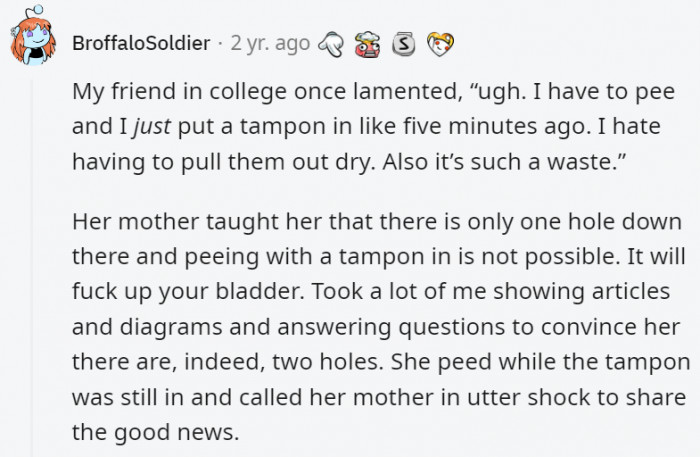 Both mother and daughter learned something nice and new that day.