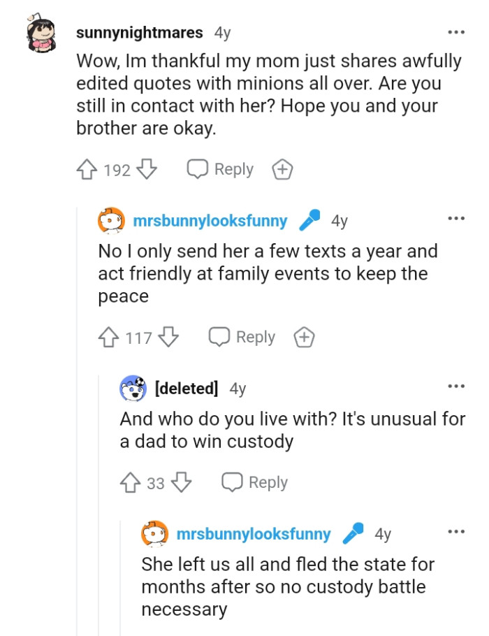 Is the OP still in contact with her?