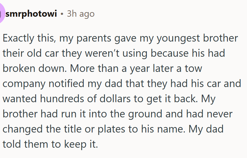 One Redditor shared their experience: