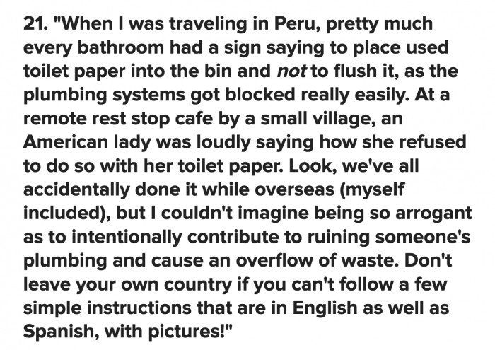 A warning in two languages and photo instruction in case you missed the warning, and people still choose to deliberately ruin a small business's plumbing