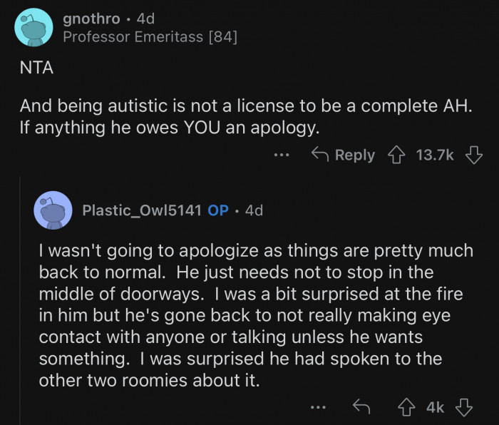 Here's how the Reddit community reacted to u/Plastic_Owl5141's post: