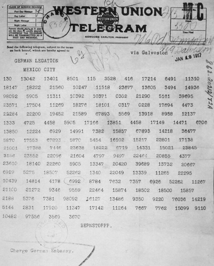 "The Zimmermann Telegram"