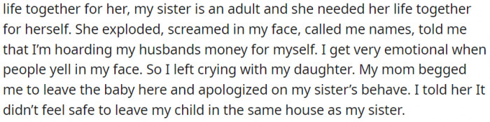 She needs her life together