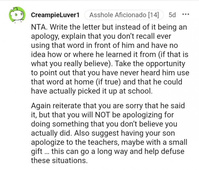 Take the opportunity and point things out