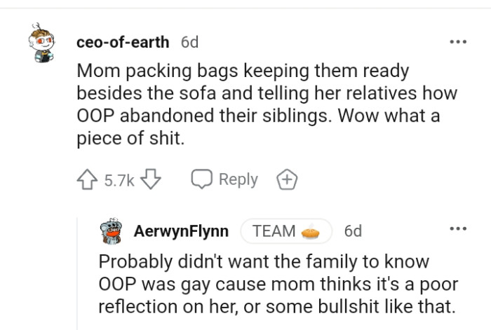 And the comments from other Redditors roll in...