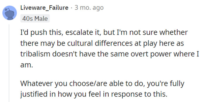 What's right must be right, regardless of cultural differences.