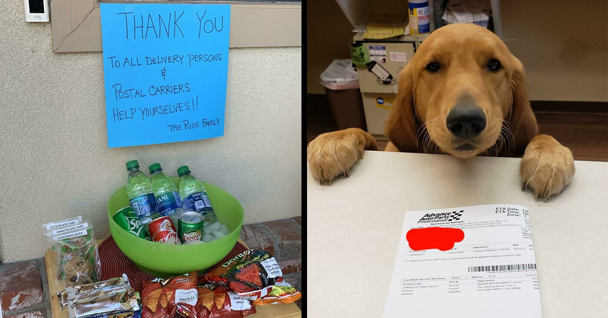 31 Photos Revealing Wholesome Moments In The Lives Of Delivery Drivers