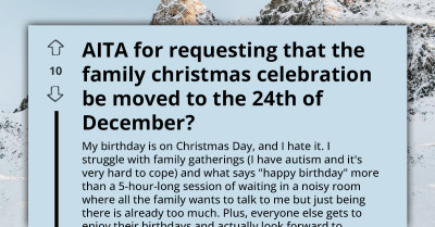 Redditors React As Birthday Celebrant Wants Christmas Moved To The 24th