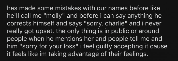 OP's dad would mistakenly call her 