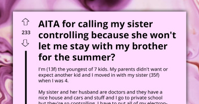 Teen Lashes Out At Sister For Denying Her Once-In-A-Lifetime Chance To Tour Country In RV With ‘Cool’ Brother