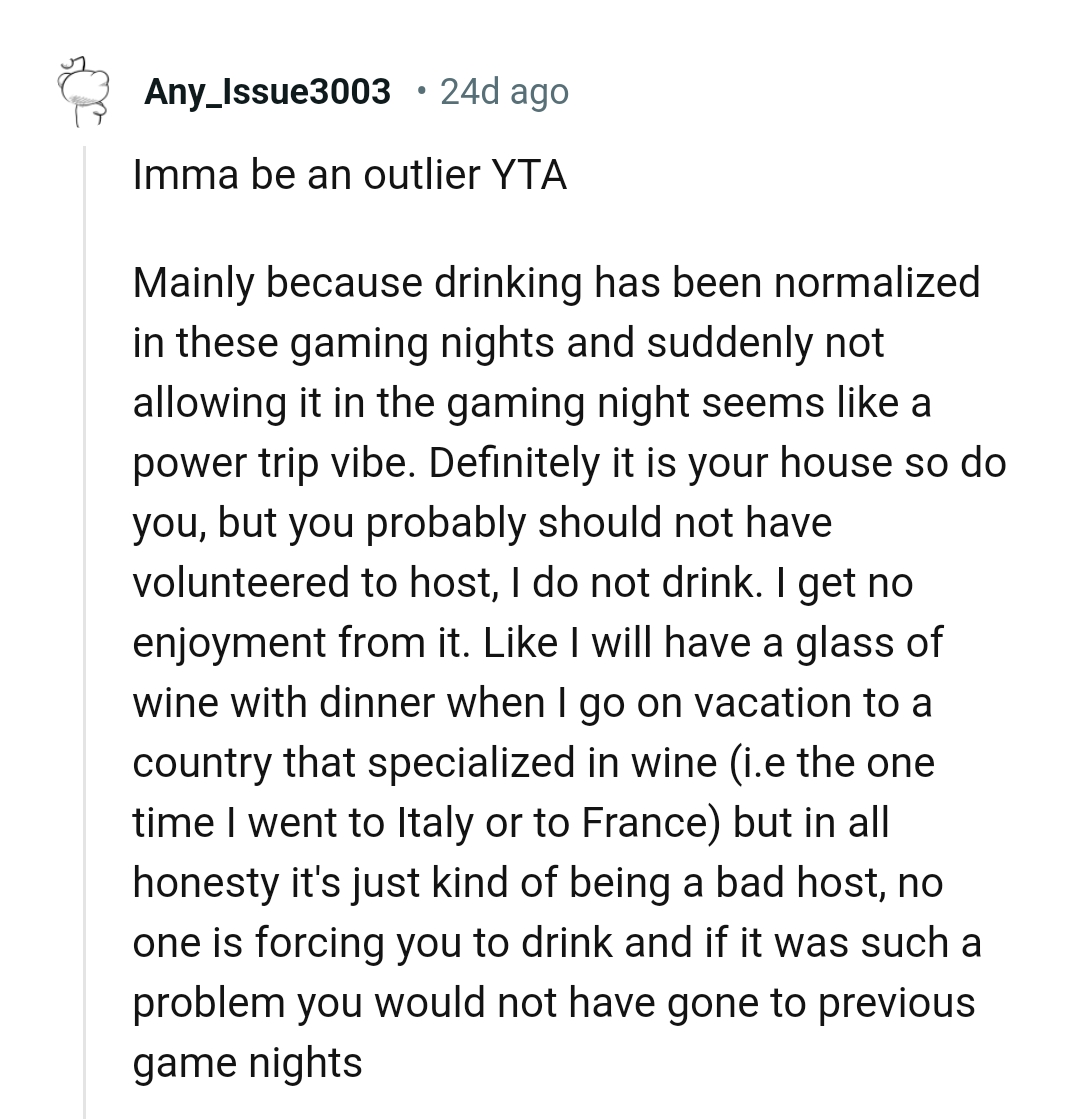 It is the OP's house, so she can do as she pleases