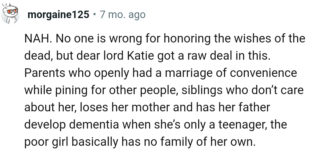 The Poor Girl Basically Has No Family of Her Own