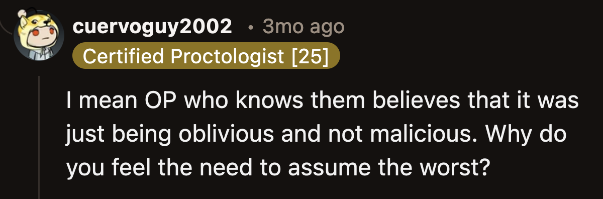 Were Redditors too jaded? After all, OP has been friends with Luke for two decades and knows him better than what can be gleaned from two Reddit posts.