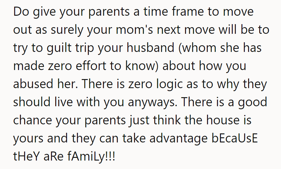 Time's up for the free stay! Before Mom stars in 