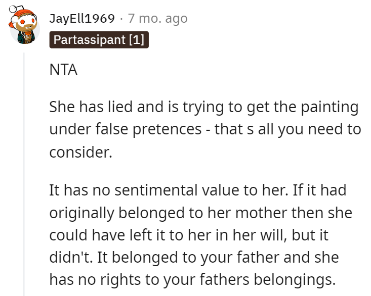 No sentimental value