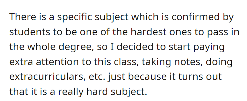 Tough Subject Prompts Student to Study Harder with Extra Notes and Activities.