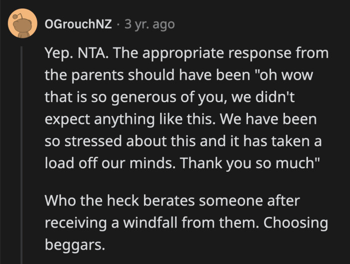 Were they that surprised that their joy turned immediately into anger?