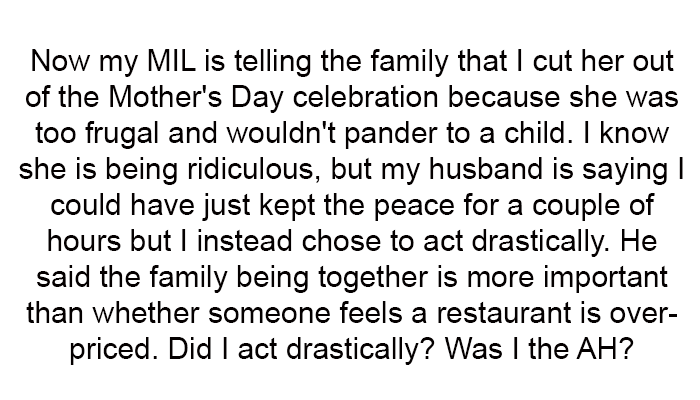 7. He said the family being together is more important