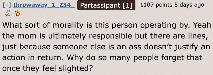 If someone is being a jerk, don't retaliate by being worse.