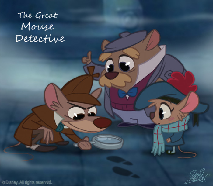 6. The Chibi Style Version of The Great Mouse Detective