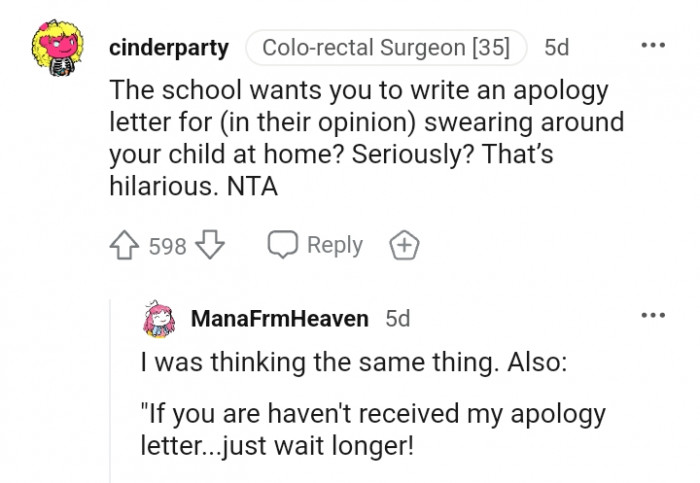 For this Redditor, the story is hilarious