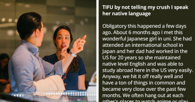 Man Finds Himself In Trouble After A Japanese Girl He Likes Discovered That He Understands Her Native Language