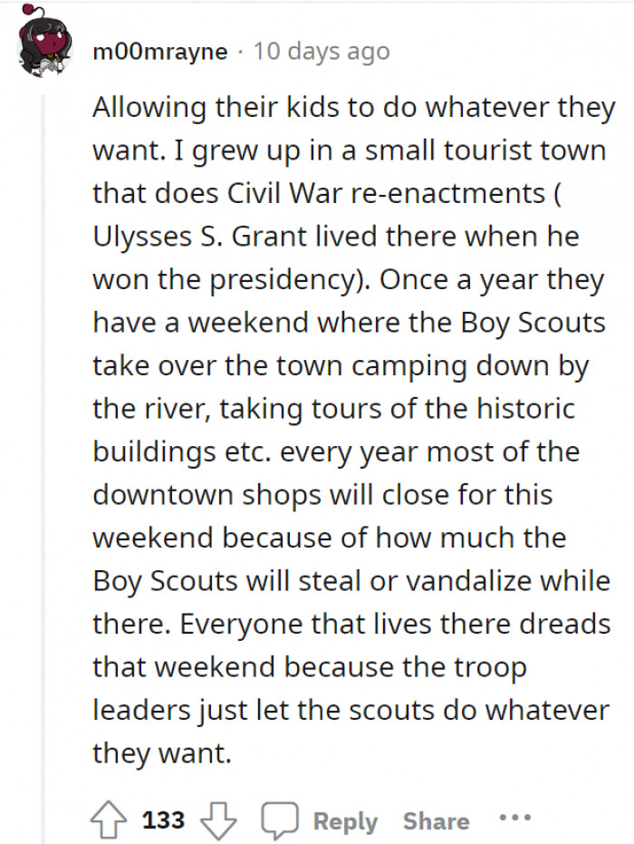 16. Letting their kids go wild as if they just got out of their cage.