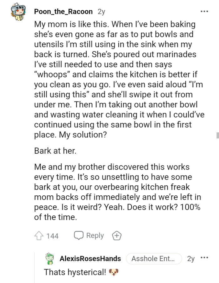 This Redditor reveals that their mom is just like the OP's mom