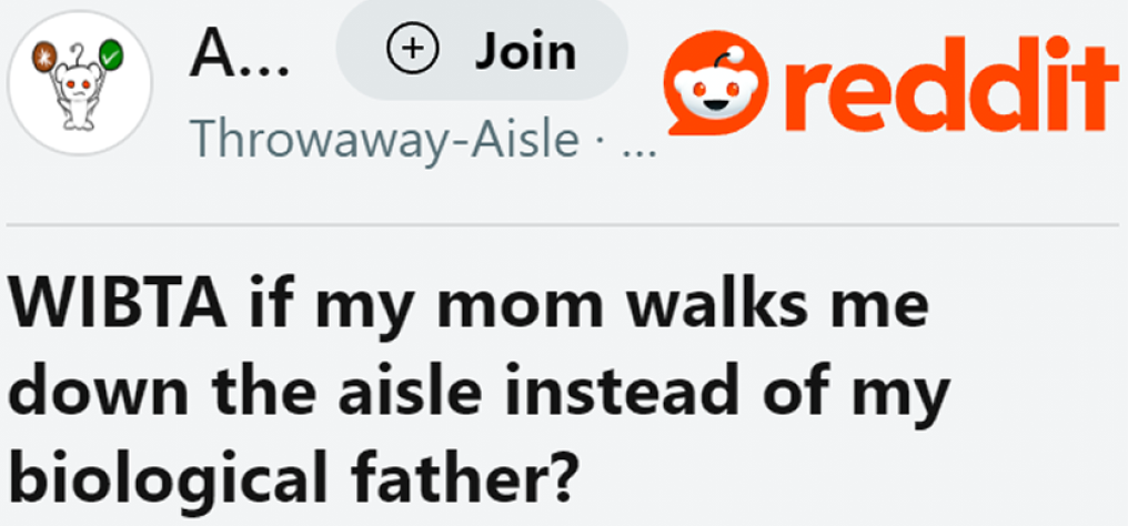 OP's father became upset when he heard that he wouldn't be walking the OP down the aisle at her wedding.