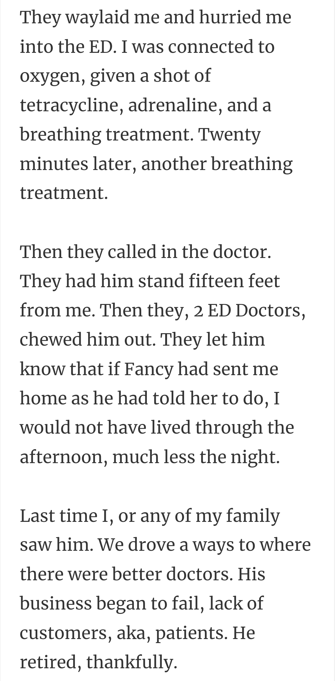 Getting waylaid into emergency