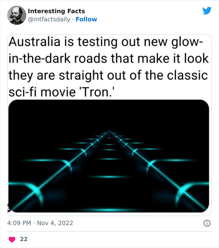 15. Glow in the dark roads