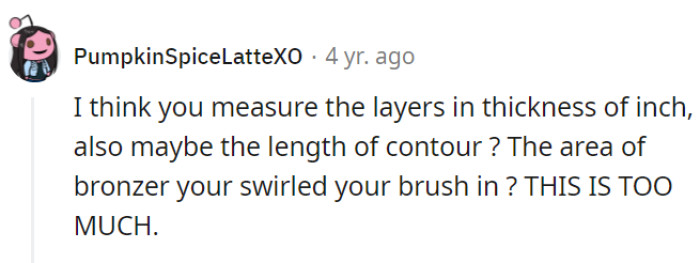 From layers to swirls, makeup's now a realm of inch-perfect equations, leaving one to wonder if beauty has become a geometry pop quiz!